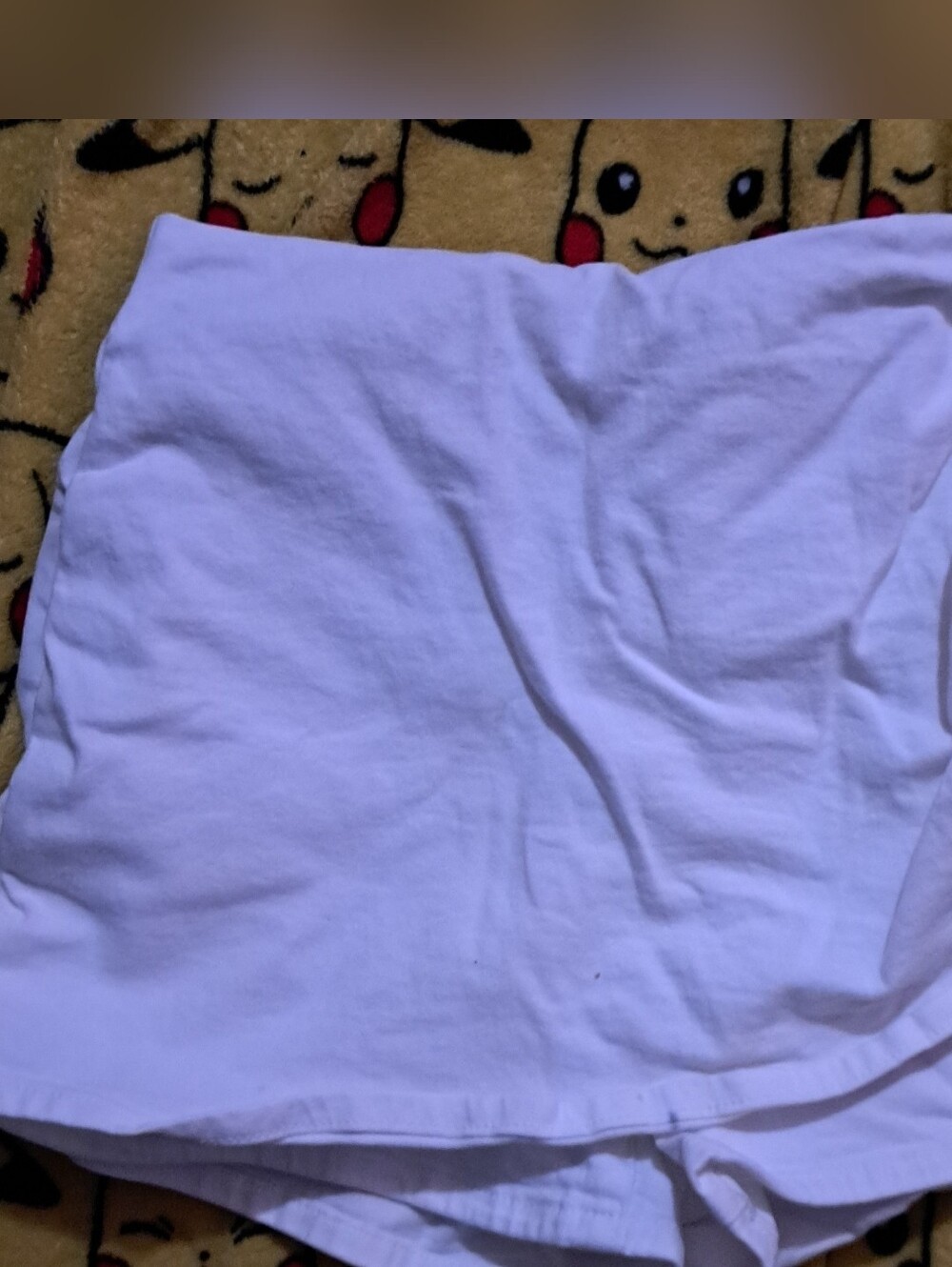 White Cotton Shorts